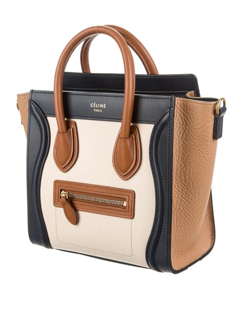 celine nano desert rose|Céline Nano Luggage bags for women .